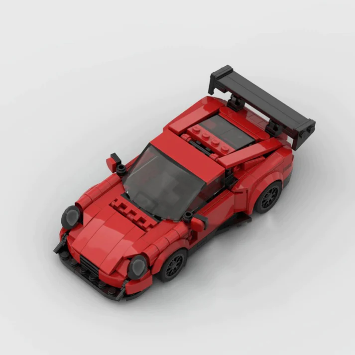 Porsche 911 GT3 RS (Red) Racing Vehicle Brick Set