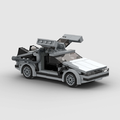 DeLorean Time Machine Racing Vehicle Brick Set