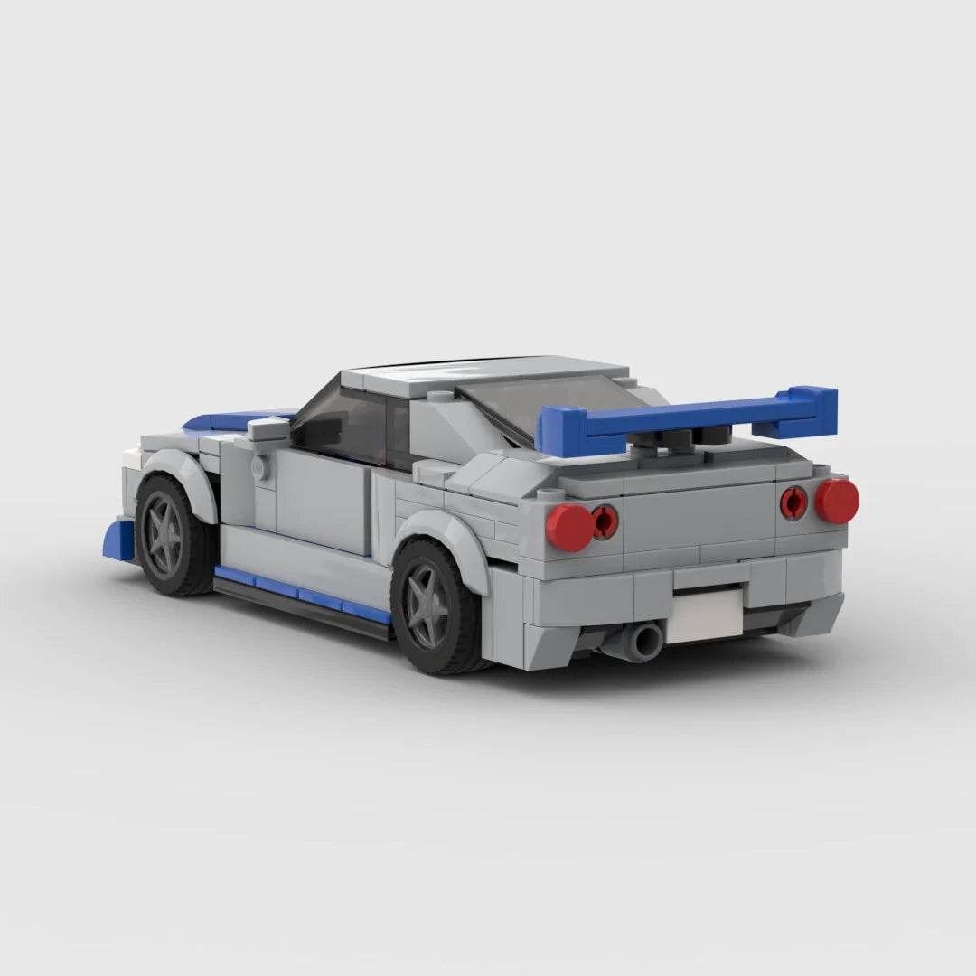 Nissan Skyline GTR-R34 (Fast & Furious) Racing Vehicle Brick Set