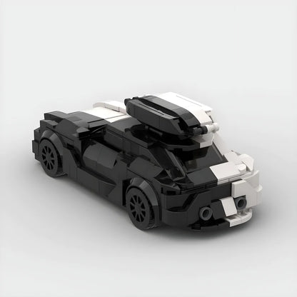 Audi RS6 (Black & White) Racing Vehicle Brick Set