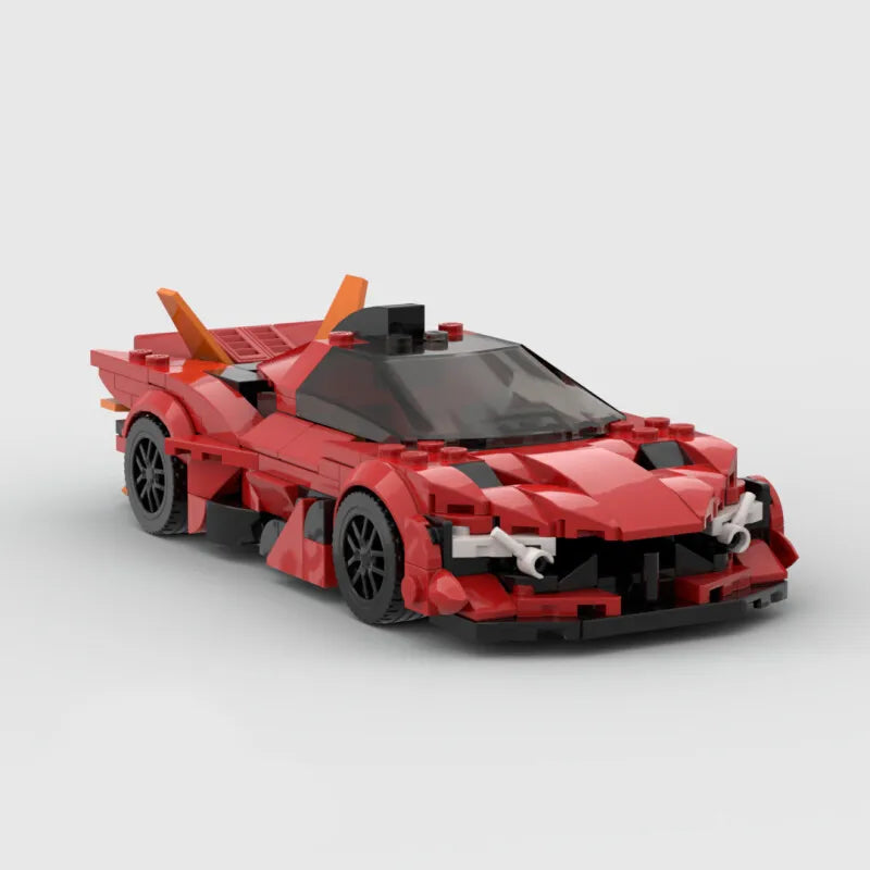 Apollo EVO (Red) Racing Vehicle Brick Set