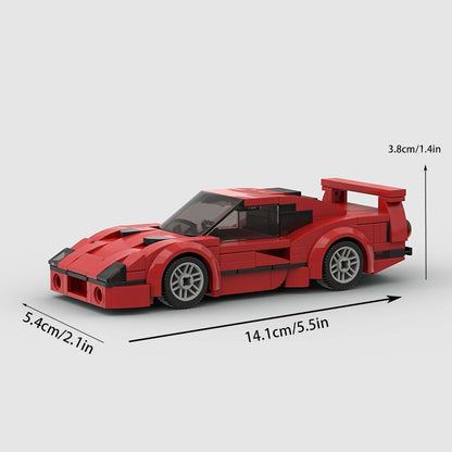 Ferrari F40 Racing Vehicle Brick Set