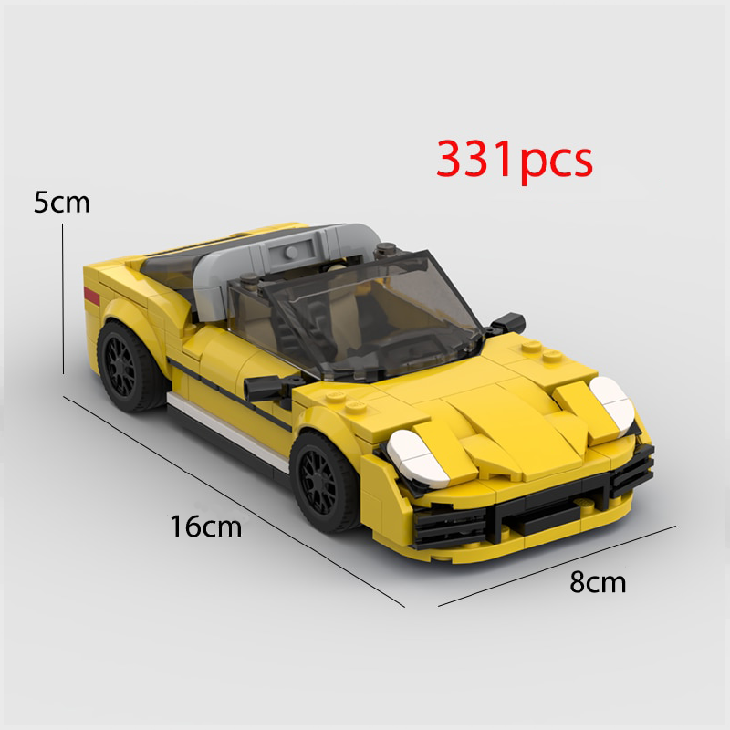 Porsche 911 Targa Racing Vehicle Brick Set