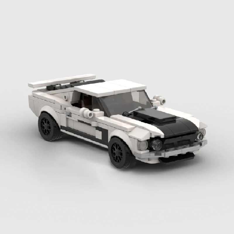 Ford Mustang BOSS 302 Racing Vehicle Brick Set