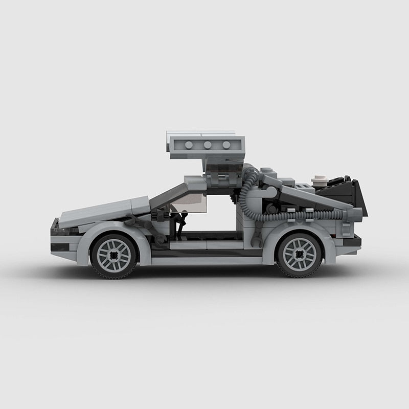 DeLorean Time Machine Racing Vehicle Brick Set