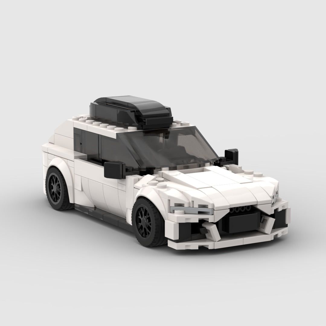 Audi RS6 (White) Racing Vehicle Brick Set