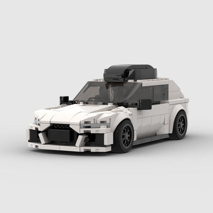 Audi RS6 (White) Racing Vehicle Brick Set