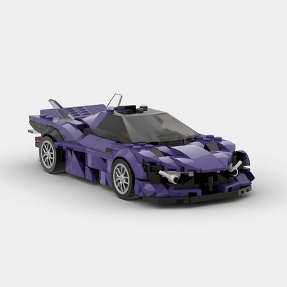 Apollo EVO (Purple) Racing Vehicle Brick Set