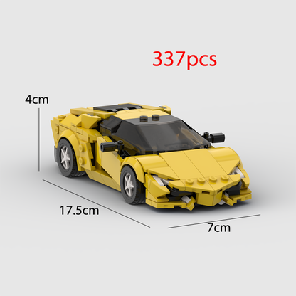 Lamborghini Aventador Racing Vehicle Brick Set