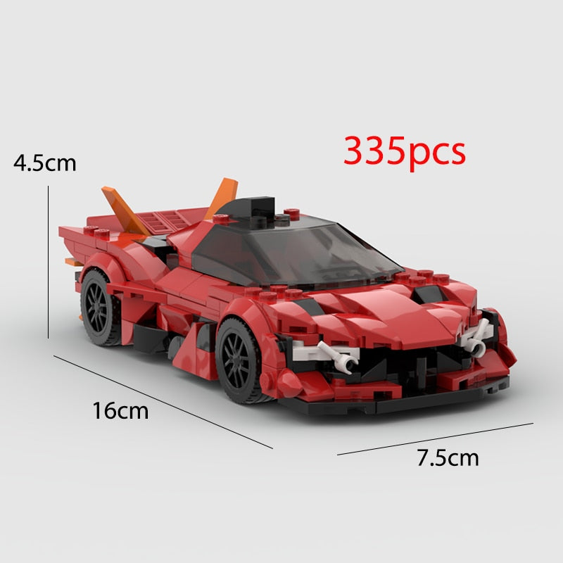 Apollo EVO (Red) Racing Vehicle Brick Set